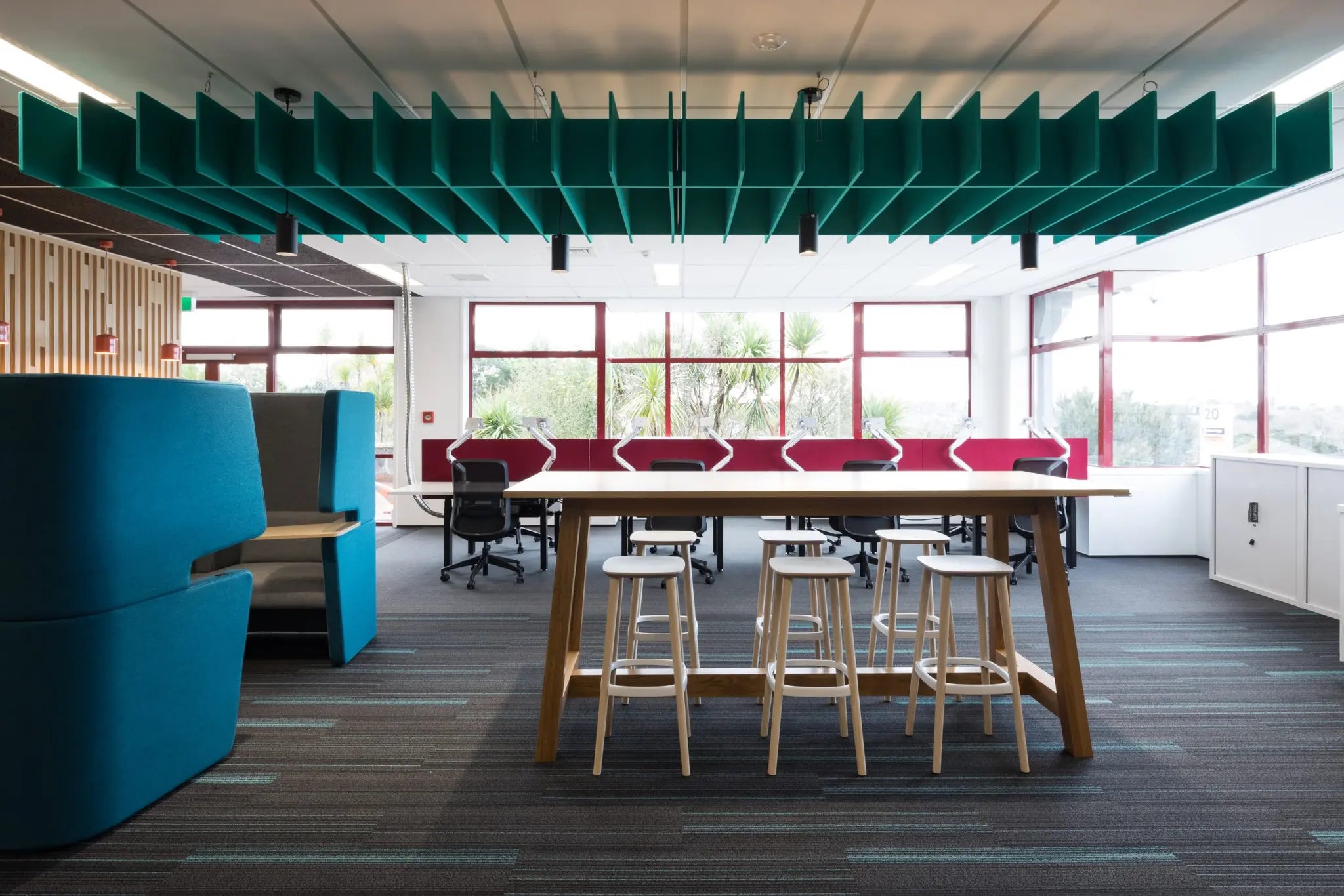 Lattice™ by Autex™ Suspended Acoustic Ceiling Baffle System